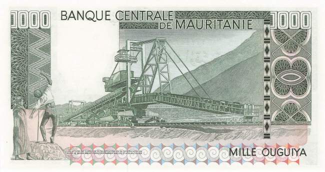 Mauretanien p3C 1000 Ouguiya 1977 Replacement